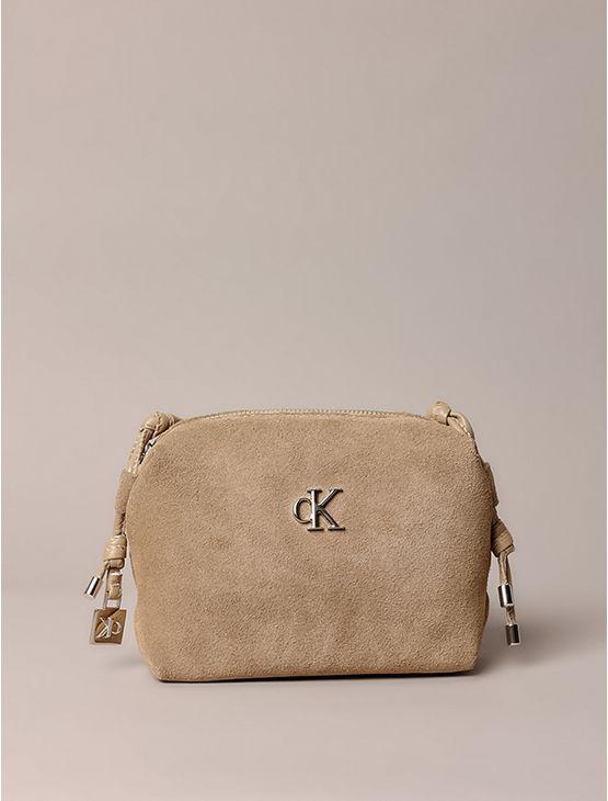 Bolsa Camera Bag Calvin Klein Jeans Feminino Camurça - Caqui Medio Bolsa Camera Bag Calvin Klein Jeans Feminino Camurça Caqui Medio u