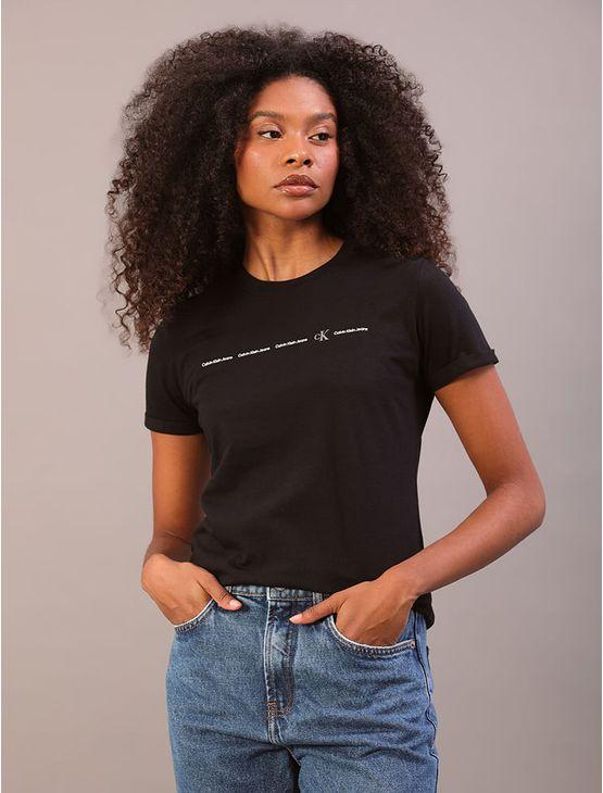 Camiseta Feminina Regular - Preto Camiseta Feminina Regular Preto m