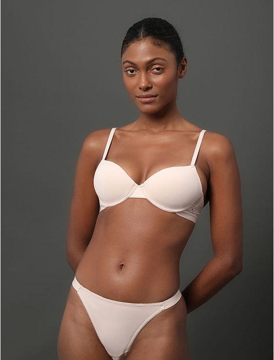 Sutiã Push Up Soft Lace Calvin Klein Underwear - Pessego Sutiã Push Up Soft Lace Calvin Klein Underwear Pessego 36c