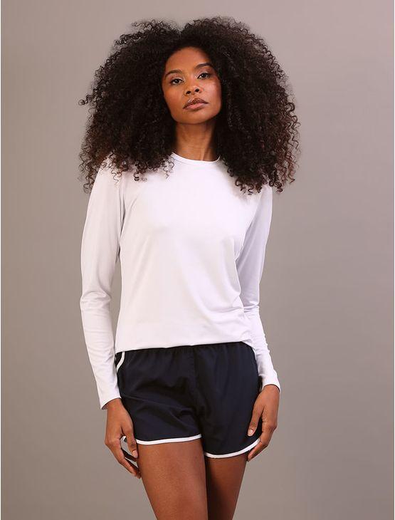 Camiseta Manga Longa Swimwear Feminino Uv - Branco Camiseta Manga Longa Swimwear Feminino Uv Branco p