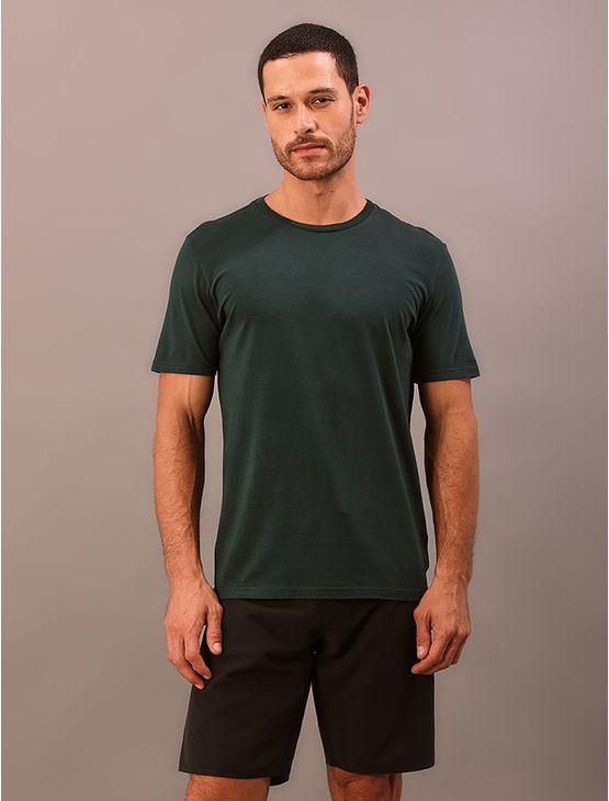Camiseta Manga Curta Swimwear Masculino Logo Costas - Verde Médio Camiseta Manga Curta Swimwear Masculino Logo Costas Verde Médio Gg