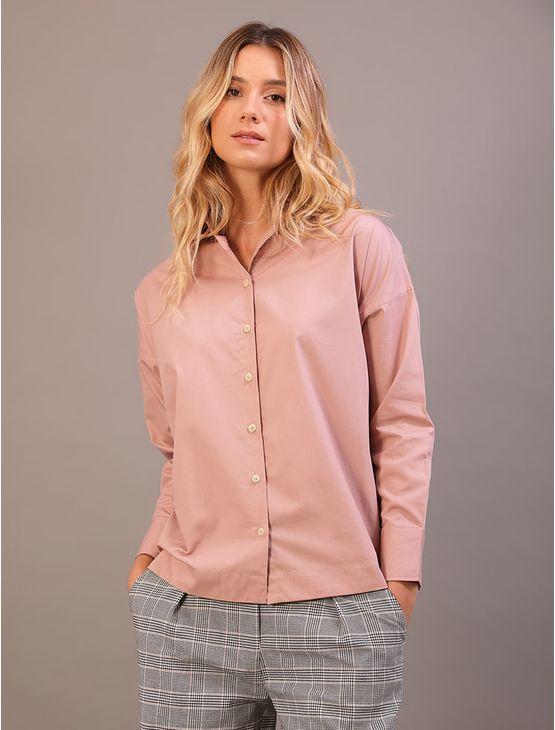 Camisa Over Calvin Klein - Rosa Pó Camisa Over Calvin Klein Rosa Pó 40