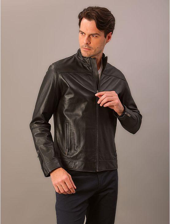 Jaqueta Cks Leather - Preto Jaqueta Cks Leather Preto Gg