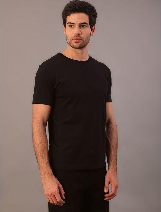 Camiseta Manga Curta Calvin Klein Jeans Masculino Recortes - Preto Camiseta Manga Curta Calvin Klein Jeans Masculino Recortes Preto p
