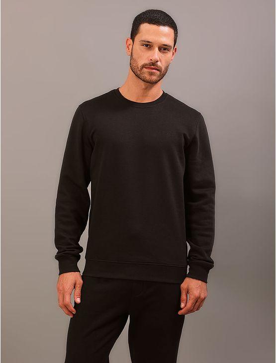 Casaco de Moletom Cks Masculino Calvin Klein Bordado - Preto Casaco de Moletom Cks Masculino Calvin Klein Bordado Preto m