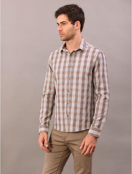 Camisa Manga Longa Slim Heather - Mescla Camisa Manga Longa Slim Heather Mescla 6