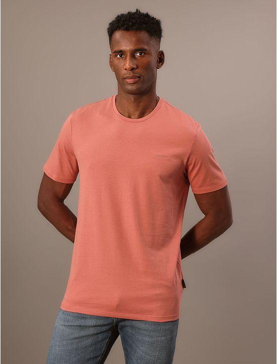Camiseta Masculina Gola Careca Solid Liquid - Ferrugem Camiseta Masculina Gola Careca Solid Liquid Ferrugem p