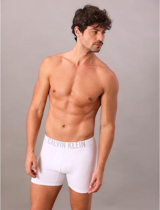 Kit 2 Cuecas Boxer Recycled Intense Power Calvin Klein Underwear - Branco/Mescla Kit 2 Cuecas Boxer Recycled Intense Power Calvin Klein Underwear Branco/Mescla m