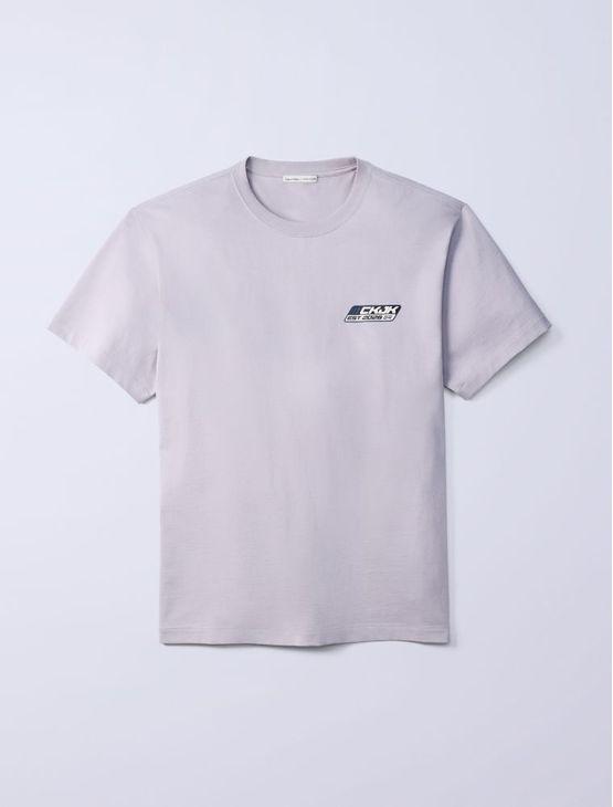 Camiseta Masculina Jung Kook For Calvin Klein Racing - Cinza Claro Camiseta Masculina Jung Kook For Calvin Klein Racing Cinza Claro m