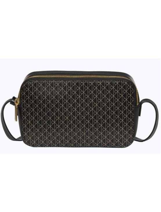 Bolsa Calvin Klein Feminina Camera Bag Aop Monograma - Preto Bolsa Calvin Klein Feminina Camera Bag Aop Monograma Preto u