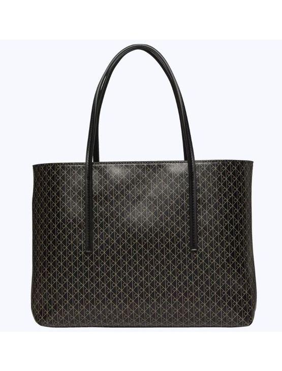 Bolsa Calvin Klein Feminina Tote Monograma Aop - Preto Bolsa Calvin Klein Feminina Tote Monograma Aop Preto u