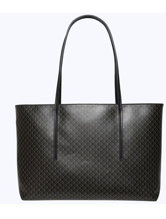 Bolsa Ck Tote Monograma Aop - Preto Bolsa Ck Tote Monograma Aop Preto u