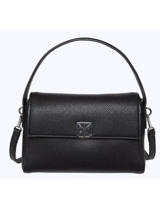 Bolsa Calvin Klein Feminina Shoulder Emblema Aop Metálico - Preto Bolsa Calvin Klein Feminina Shoulder Emblema Aop Metálico Preto u