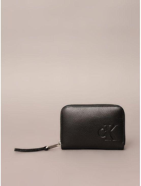 Carteira Pequena Ckj Queima Ck - Preto Carteira Pequena Ckj Queima Ck Preto u