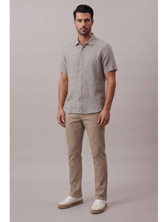 Camisa Manga Curta Cannes Linen - Charuto Camisa Manga Curta Cannes Linen Charuto 3