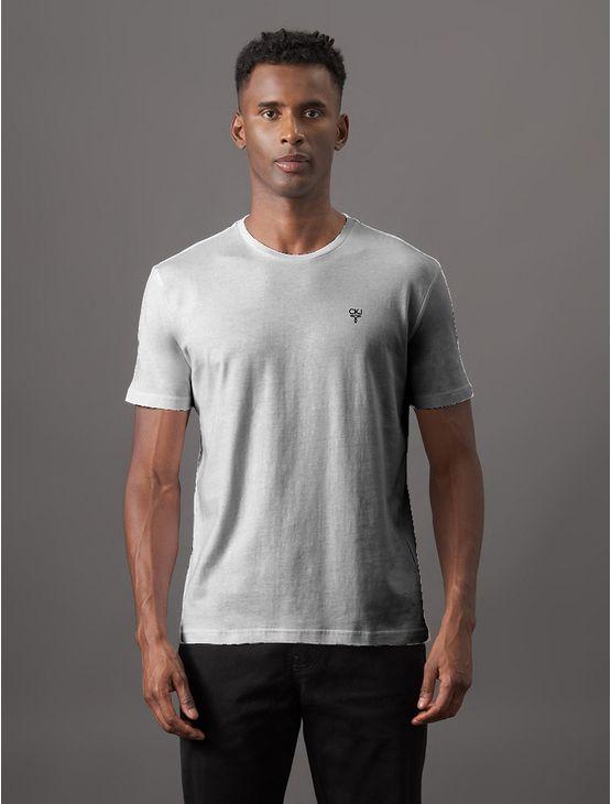 Camiseta Masculina Estampa Ômega No Peito Calvin Klein Jeans - Mescla Camiseta Masculina Estampa Ômega No Peito Calvin Klein Jeans Mescla Gg
