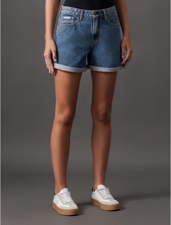 Shorts Jeans Five Pockets Calvin Klein - Azul Médio Shorts Jeans Five Pockets Calvin Klein Azul Médio 34