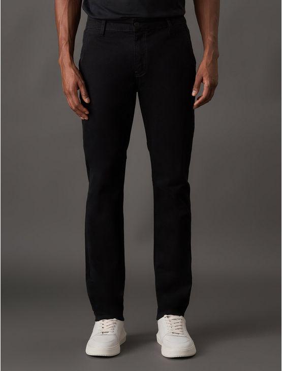 Calça Sarja Color Masculina Skinny Infinite Black Calvin Klein - Preto Calça Sarja Color Masculina Skinny Infinite Black Calvin Klein Preto 48