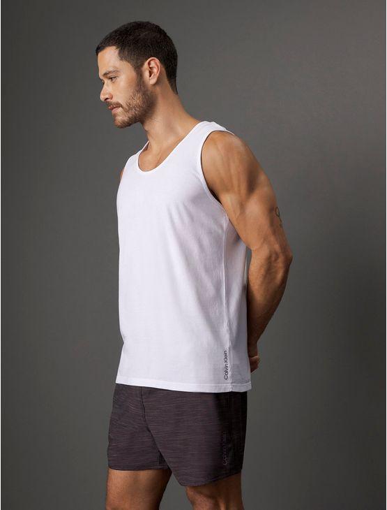 Regata Masculina Swimwear Calvin Klein - Branco Regata Masculina Swimwear Calvin Klein Branco m