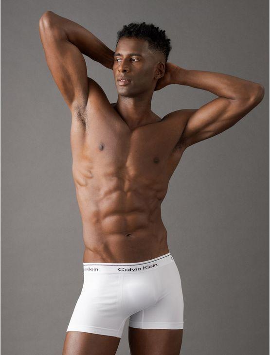 Cueca Trunk Modern Cotton Seamless Calvin Klein Underwear - Branco 2 Cueca Trunk Modern Cotton Seamless Calvin Klein Underwear Branco 2 p