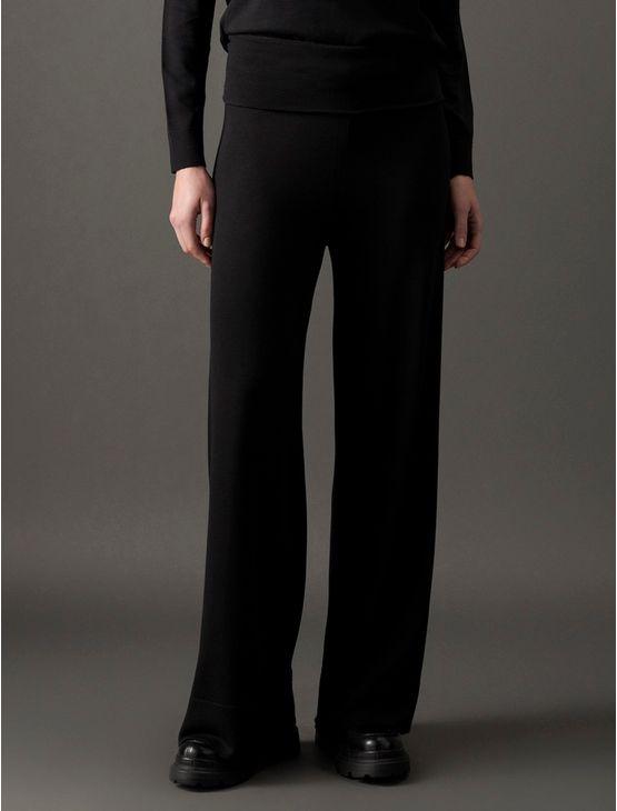 Calça Feminina Tricot Calvin Klein - Preto Calça Feminina Tricot Calvin Klein Preto g