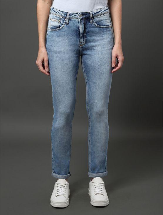 Calça Jeans Feminina New Skinny 5 Pockets Calvin Klein Jeans - Azul Médio Calça Jeans Feminina New Skinny 5 Pockets Calvin Klein Jeans Azul Médio 34