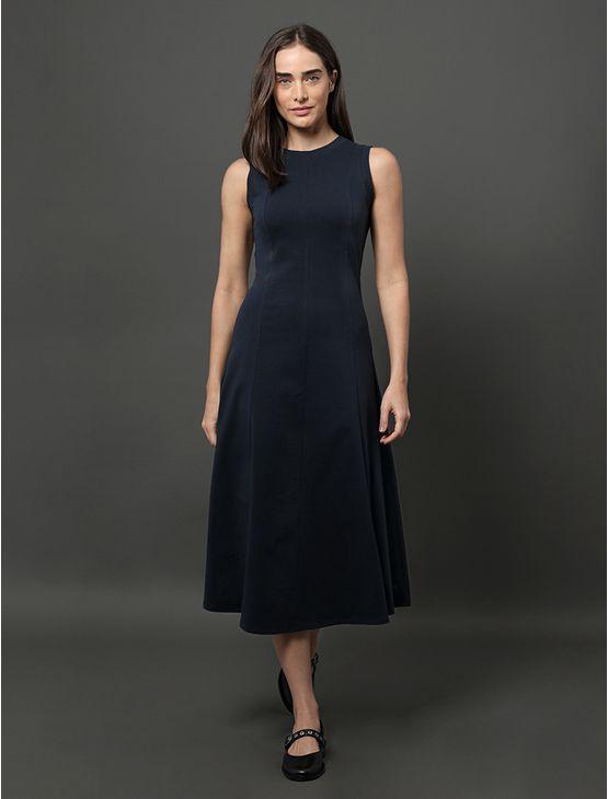 Vestido Feminino Maçhão Rugby Calvin Klein Jeans - Marinho Vestido Feminino Maçhão Rugby Calvin Klein Jeans Marinho Pp