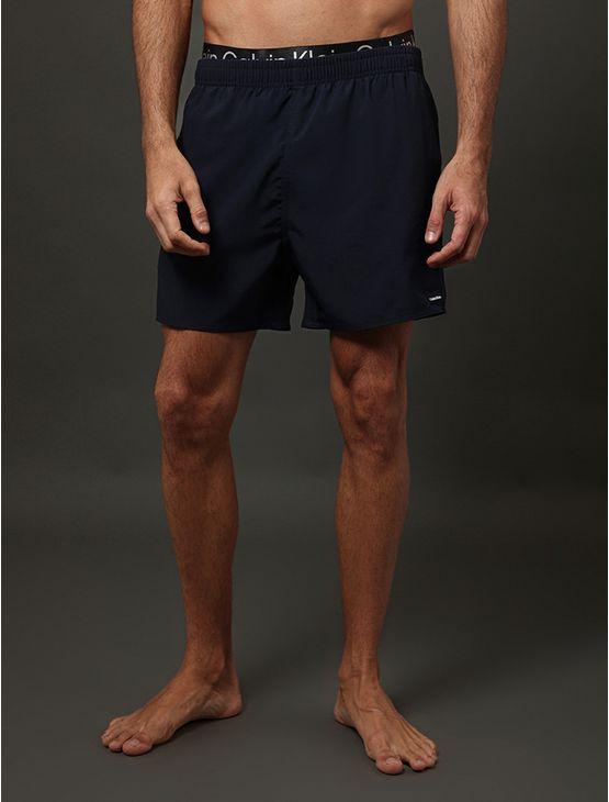 Shorts D'Água Masculino Cós Com Elástico Calvin Klein Swimwear - Marinho Shorts D'Água Masculino Cós Com Elástico Calvin Klein Swimwear Marinho p