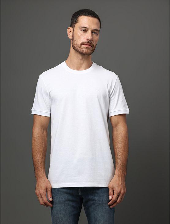 Camiseta Masculina Malhão Com Punhos Calvin Klein Jeans - Branco Camiseta Masculina Malhão Com Punhos Calvin Klein Jeans Branco p