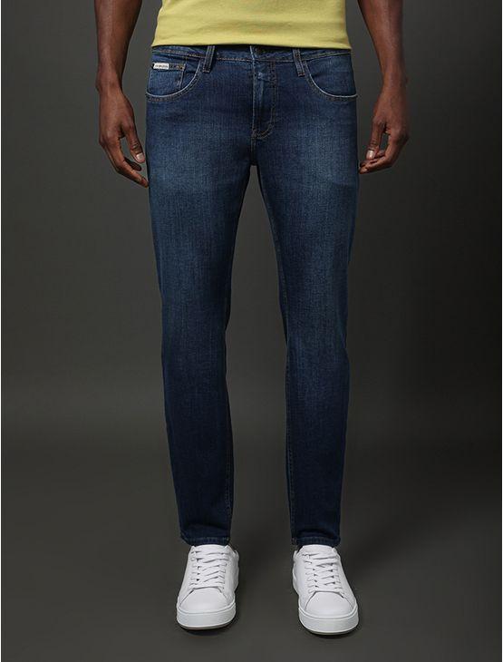 Calça Jeans Masculina Super Skinny 5 Pockets Calvin Klein Jeans - Marinho Calça Jeans Masculina Super Skinny 5 Pockets Calvin Klein Jeans Marinho 48