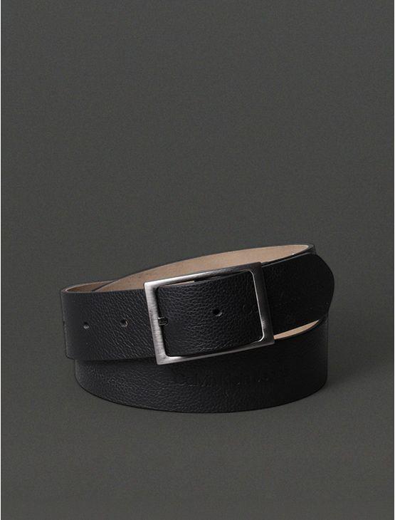 Cinto Masculino Double Face Calvin Klein Jeans - Preto Cinto Masculino Double Face Calvin Klein Jeans Preto 80