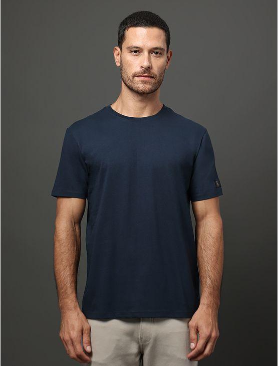 Camiseta Masculina Patch Manga Calvin Klein Jeans - Marinho Camiseta Masculina Patch Manga Calvin Klein Jeans Marinho p