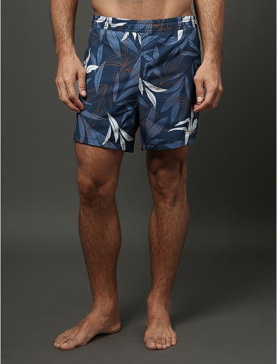 Shorts D'Água Masculino Dupla Face Hibiscus Calvin Klein Swimwear - Marinho Shorts D'Água Masculino Dupla Face Hibiscus Calvin Klein Swimwear Marinho p