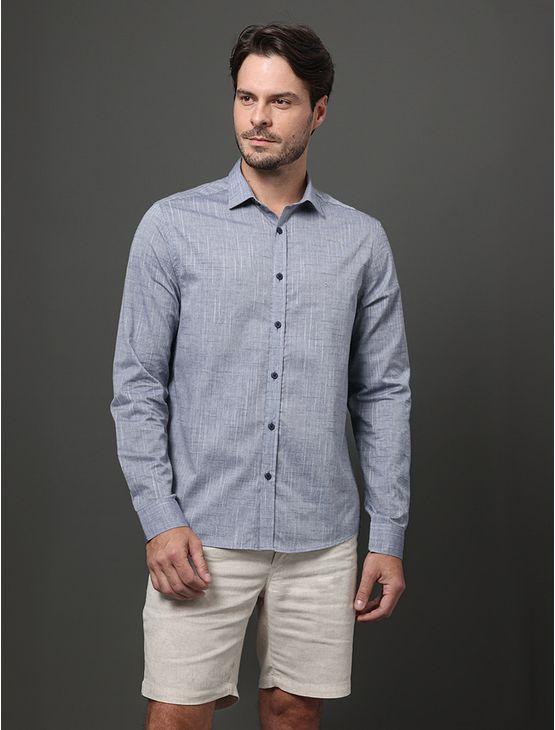 Camisa Masculina Regular Algodão Calvin Klein - Marinho Camisa Masculina Regular Algodão Calvin Klein Marinho 6