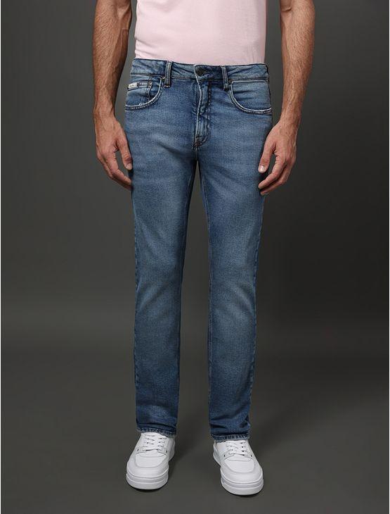 Calça Jeans Masculina Skinny 5 Pockets Calvin Klein - Azul Médio Calça Jeans Masculina Skinny 5 Pockets Calvin Klein Azul Médio 36