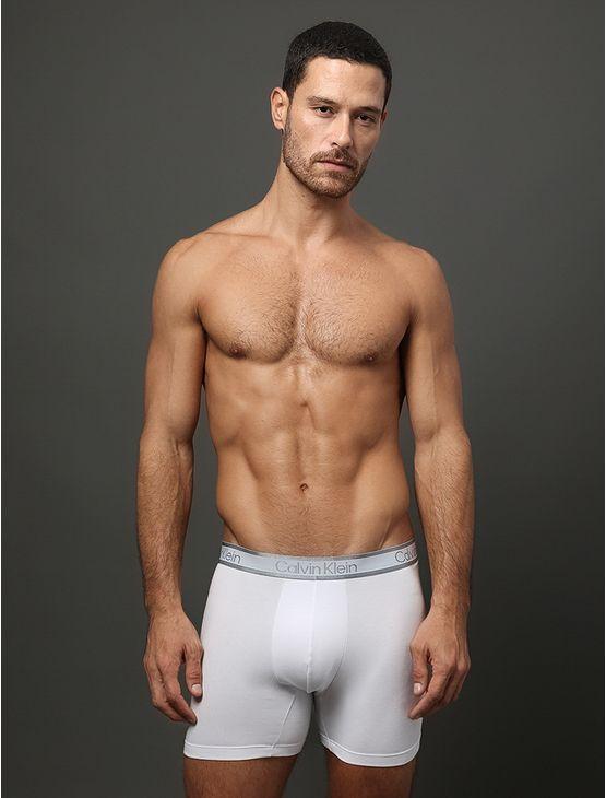 Cueca Boxer Modal Tonal Calvin Klein Underwear - Branco Cueca Boxer Modal Tonal Calvin Klein Underwear Branco p