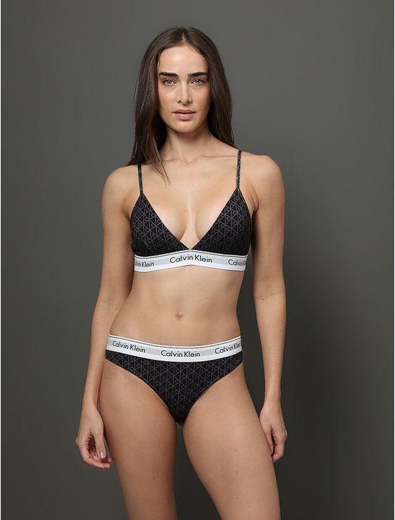 Top Feminino Estampado Modern Cotton Calvin Klein Underwear - Preto Top Feminino Estampado Modern Cotton Calvin Klein Underwear Preto p