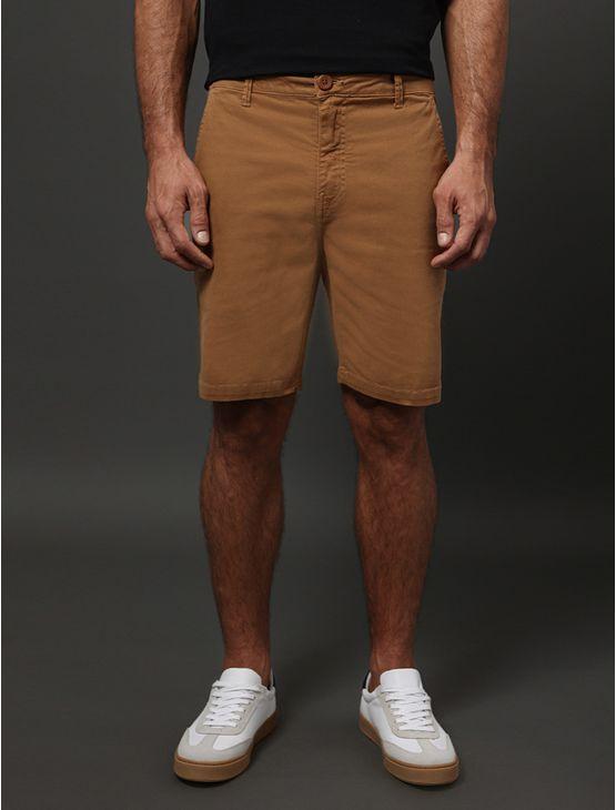 Bermuda Masculina Color Chino Calvin Klein Jeans - Havana Bermuda Masculina Color Chino Calvin Klein Jeans Havana 40