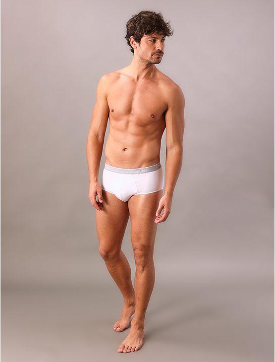 Kit 2 Underwear Brief de Algodão Clássica Cuecas Calvin Klein - Branco Kit 2 Underwear Brief de Algodão Clássica Cuecas Calvin Klein Branco Xl