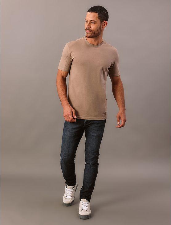 Camiseta Manga Curta Calvin Klein Jeans Masculino Innate Connection - Caqui Medio Camiseta Manga Curta Calvin Klein Jeans Masculino Innate Connection Caqui Medio m