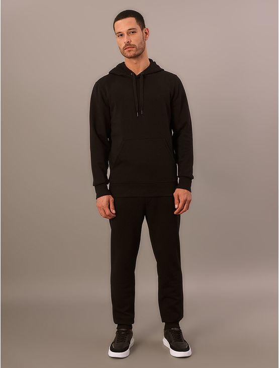 Casaco de Moletom Mas Calvin Klein Bordado-Capuz - Preto Casaco de Moletom Mas Calvin Klein Bordado-Capuz Preto m