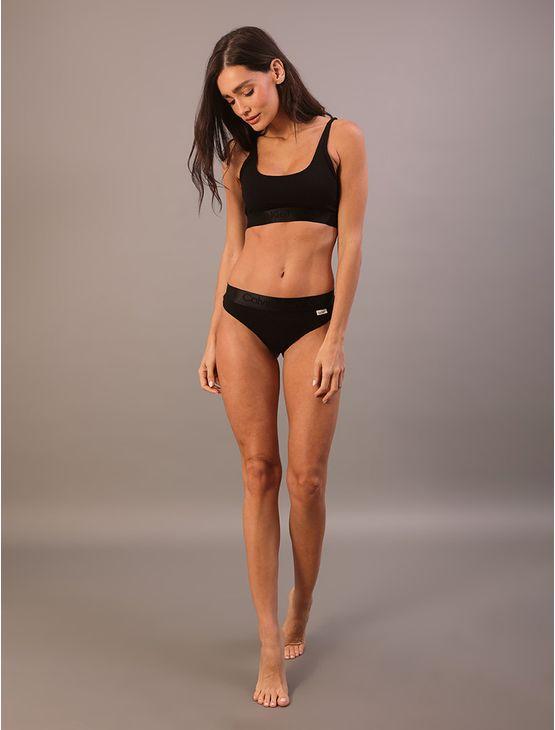 Top Feminino Pima Cotton Calvin Klein Underwear - Preto Top Feminino Pima Cotton Calvin Klein Underwear Preto m