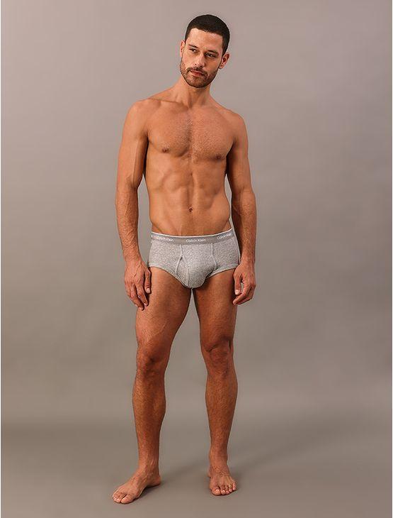 Kit 3 Cuecas Brief Cotton Rib Calvin Klein - 020 Kit 3 Cuecas Brief Cotton Rib Calvin Klein 020 g