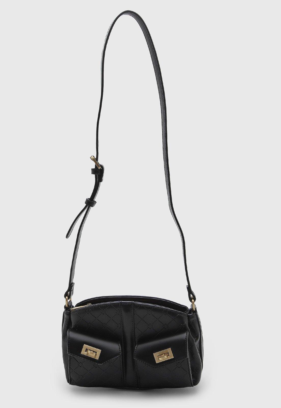 Bolsa Feminina Capodarte Média Alça Longa Preta