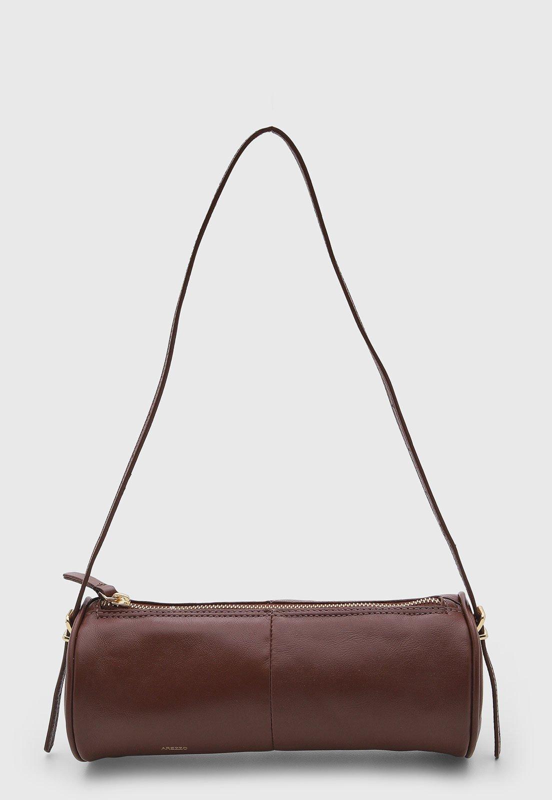 Bolsa Feminina Arezzo Formato Baguete Marrom