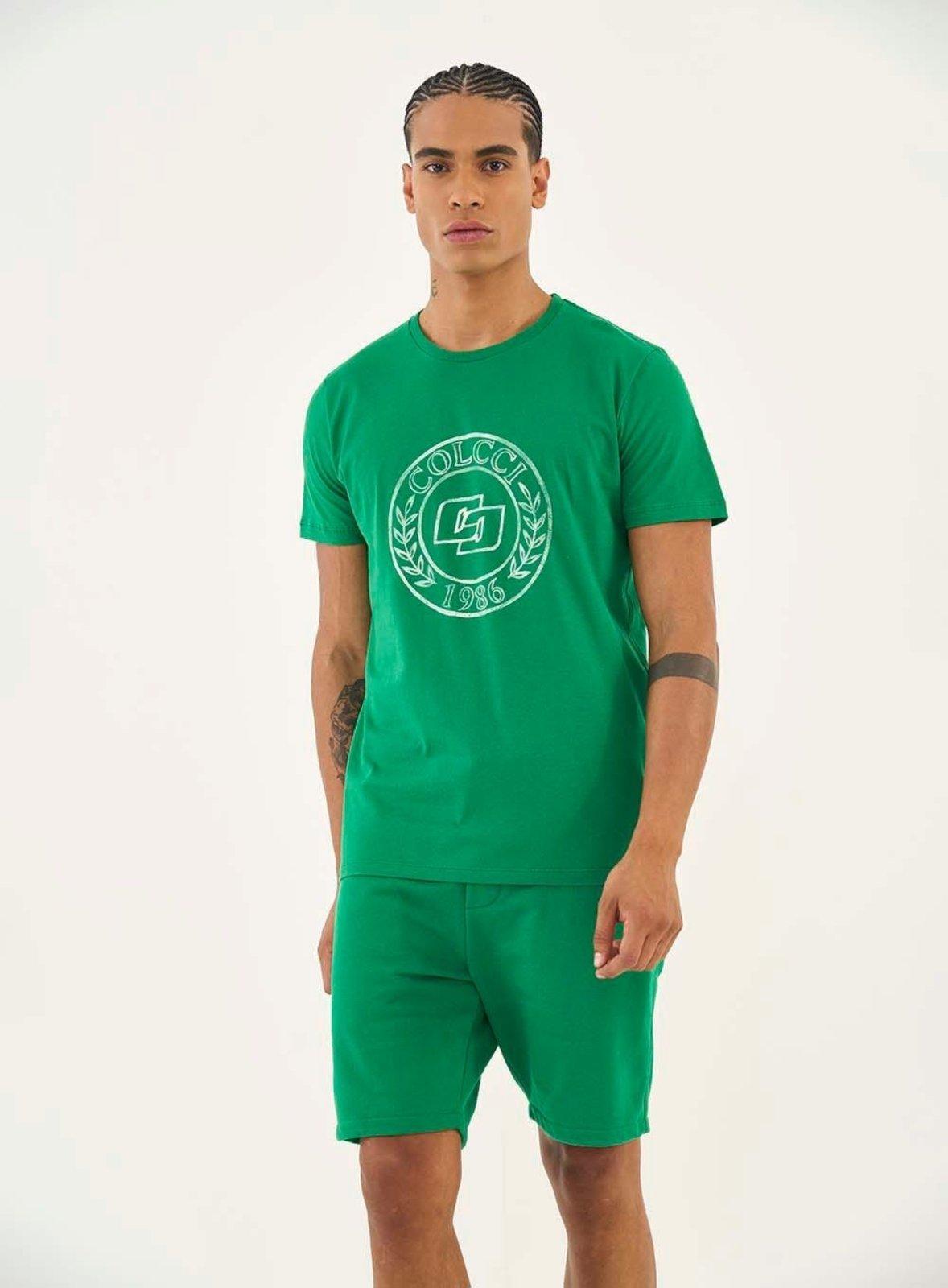 Camiseta Slim Com Estampa Colcci Verde Napolis
