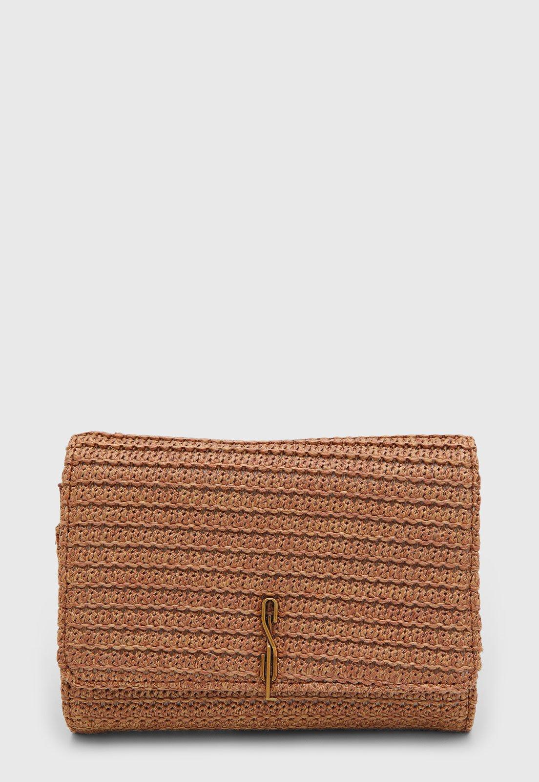 Bolsa Pequena Santa Lolla Corrente Dourada Nude