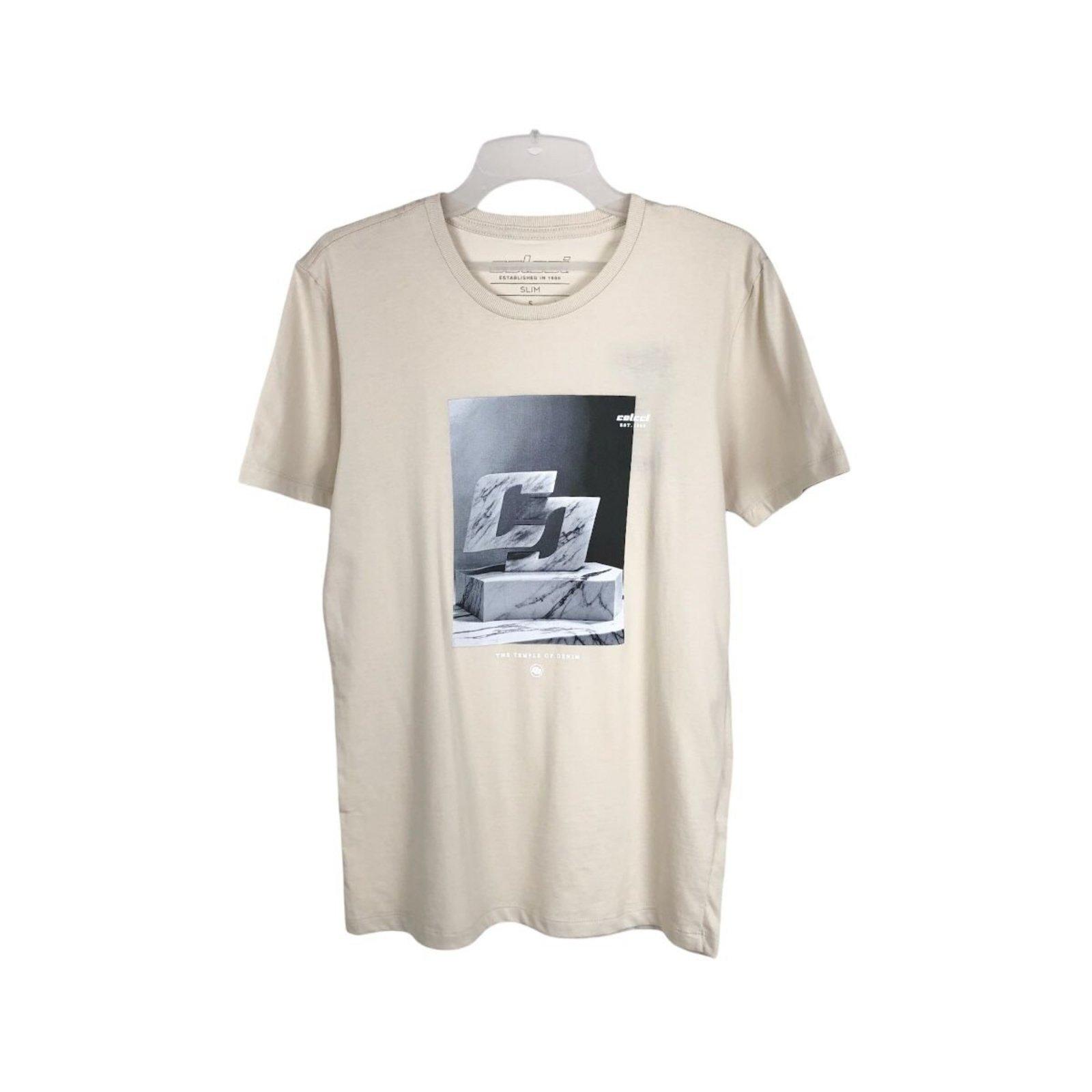 Camiseta Slim Logomania Temple Of Denim Colcci Bege