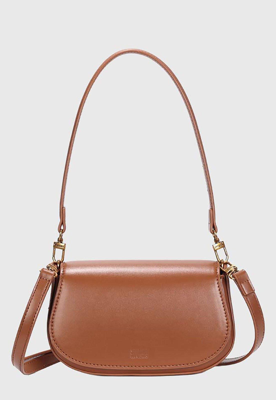 Bolsa Feminina Santa Lolla Pequena Alça Longa Marrom
