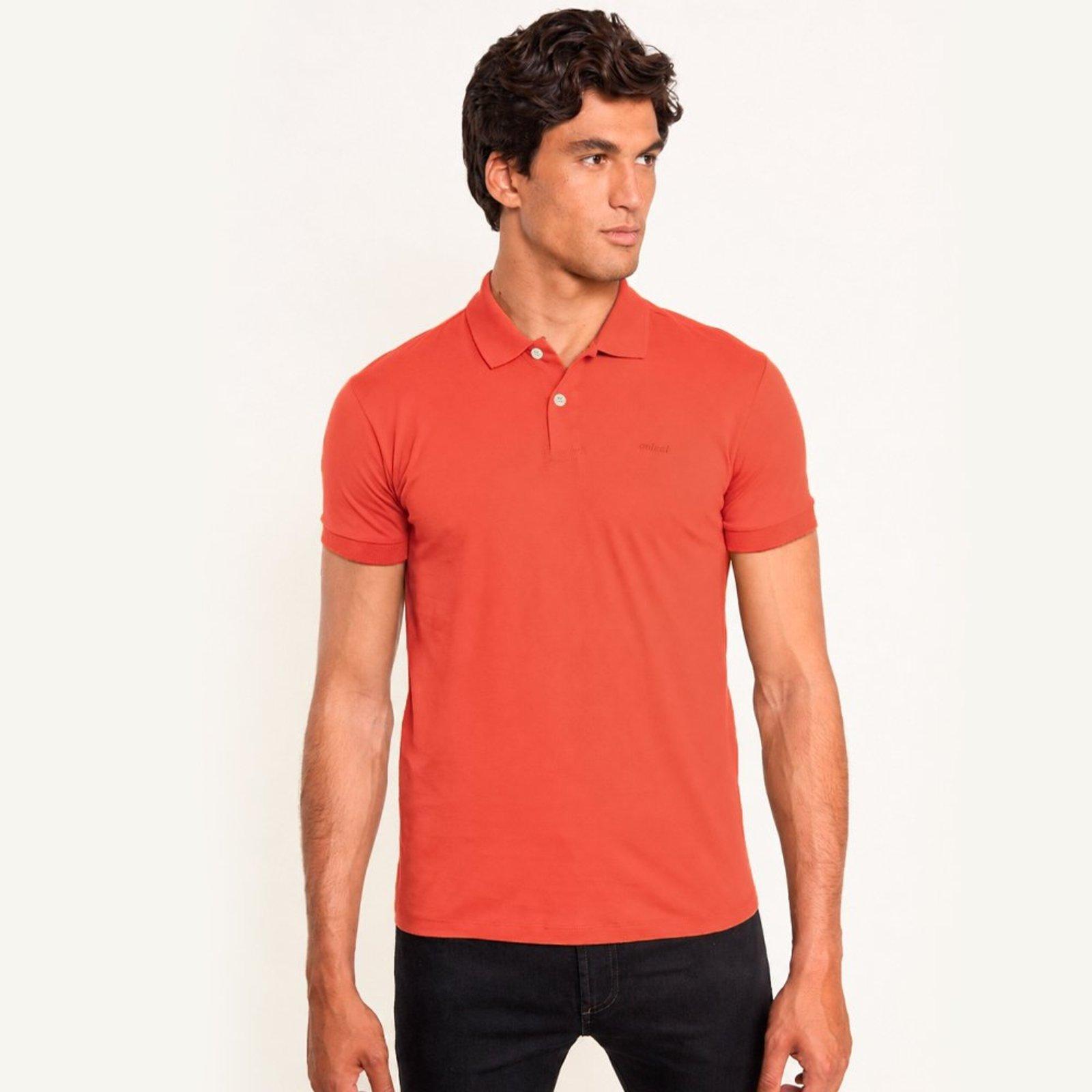 Camisa Polo Colcci Basic Pr27 Laranja Masculino